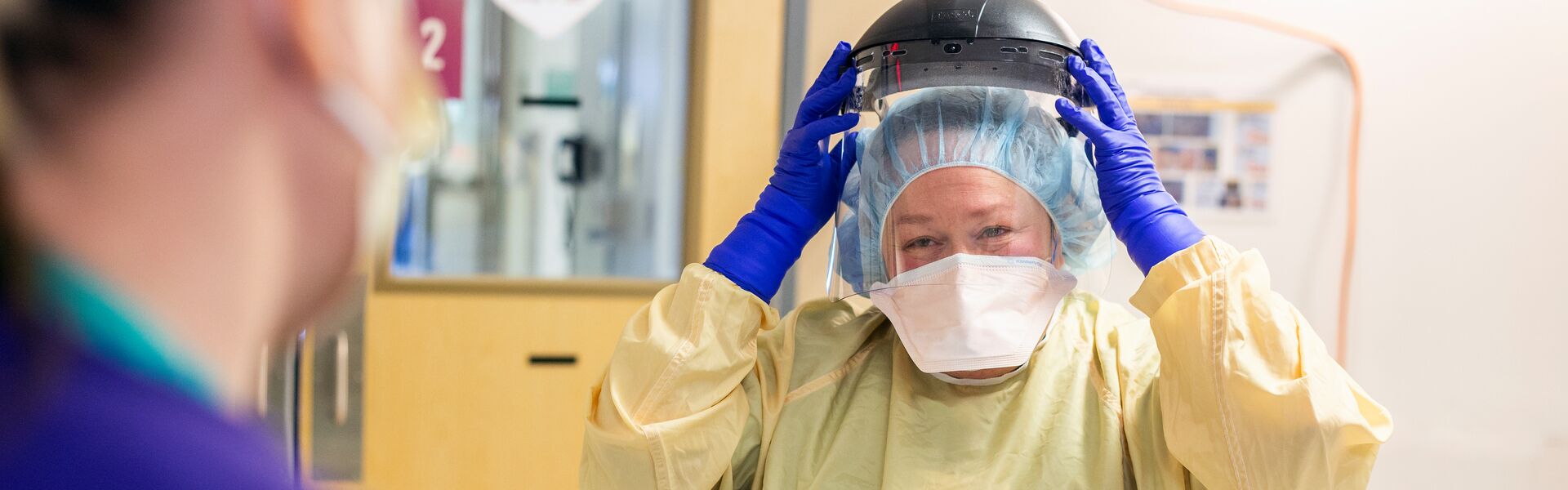 Nurse in PPE image